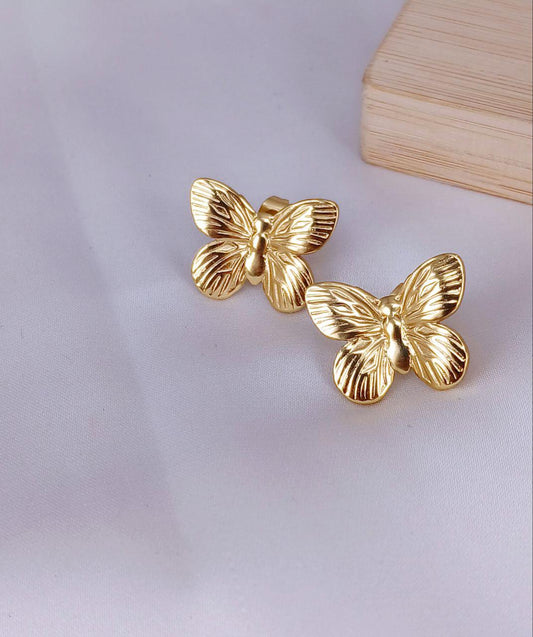 Golden Butterfly Earring