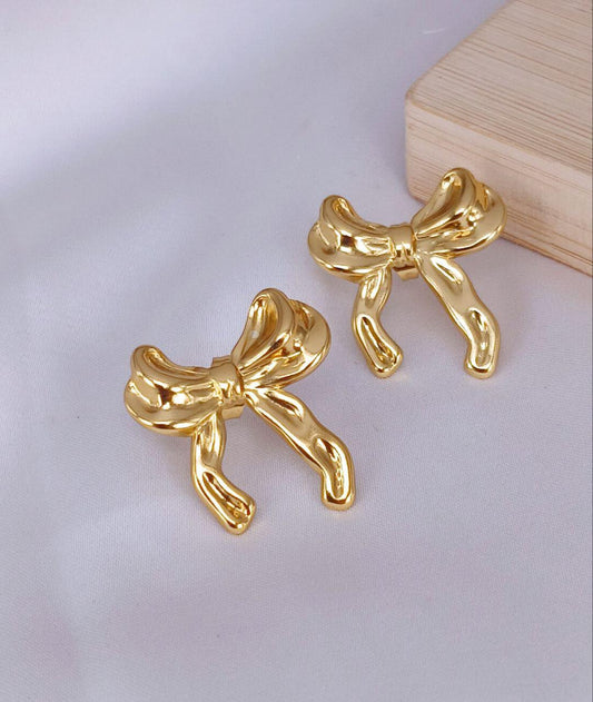 Golden Bow Earring