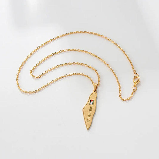 Palestine Flag Necklace