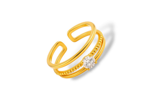 Triple Shine Ring