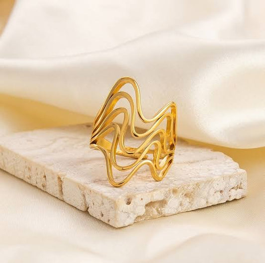 Golden storm ring