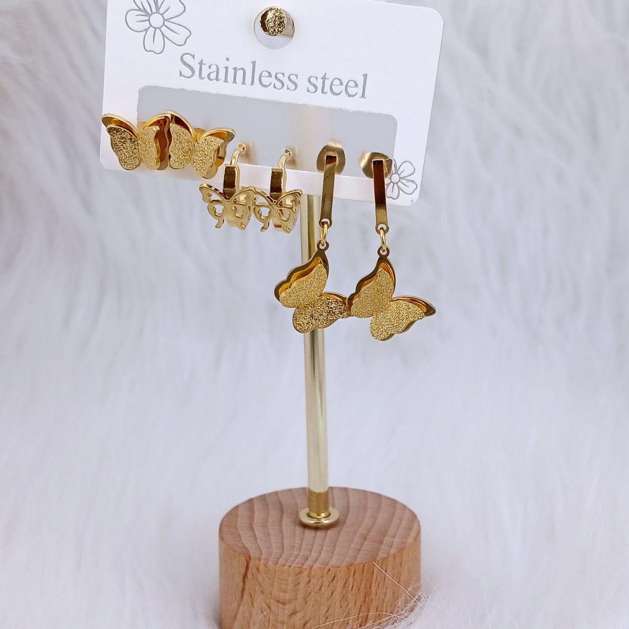 Butterfly Earring Set