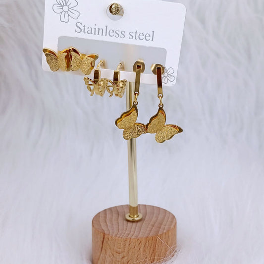 Butterfly Earring Set