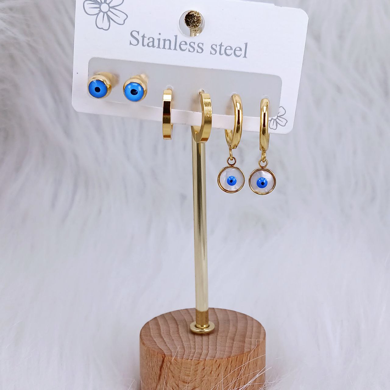 Blue Eyes Earring set
