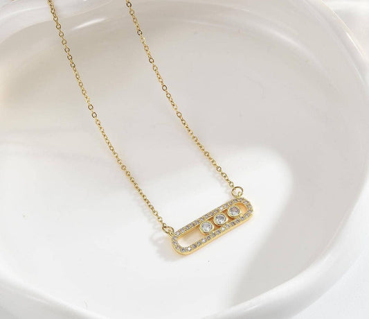 Diamond Bar Necklace